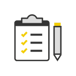 paper with list and pen paper with list and pen